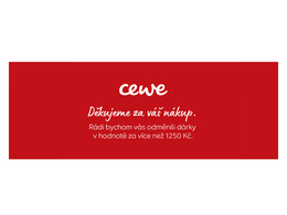 Poukazy na vybrané CEWE fotoslužby za více než 1250 Kč