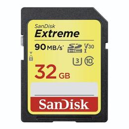 SanDisk Extreme SDHC 32GB 90MB/s Class 10 UHS-I U3 V30