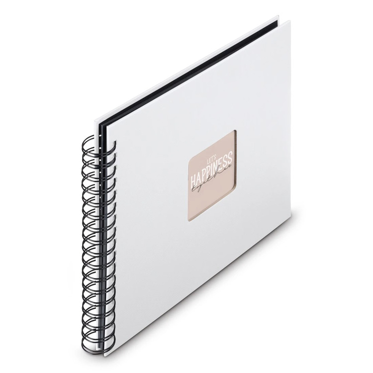 Fotoalbum Hama FINE ART, 50/28x24 - kroužková vazba, bílá