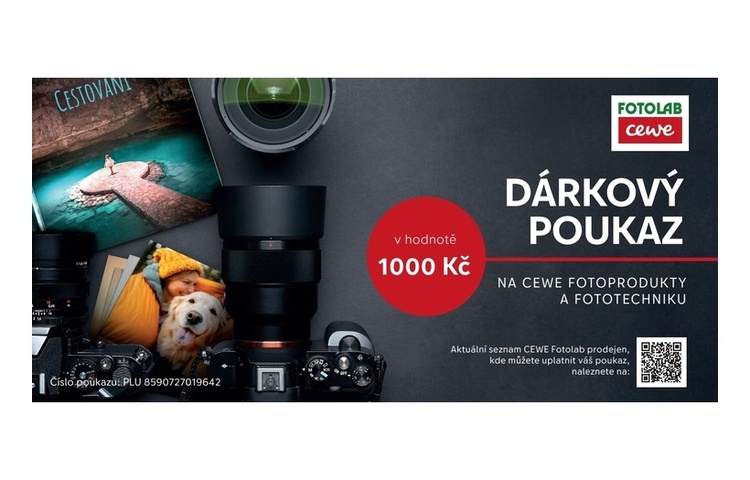 Dárkový poukaz FOTOLAB v hodnotě 1000 Kč