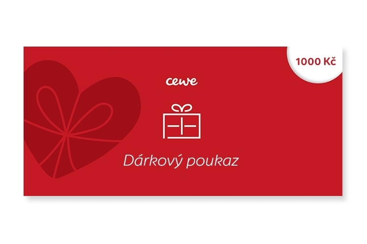 Dárkový poukaz 1000 Kč na CEWE fotoslužby