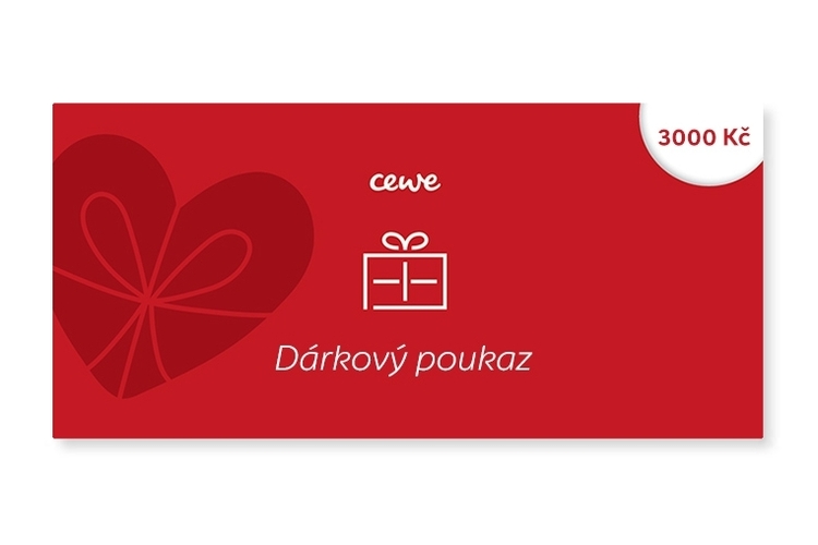 Dárkový poukaz 3000 Kč na CEWE fotoslužby