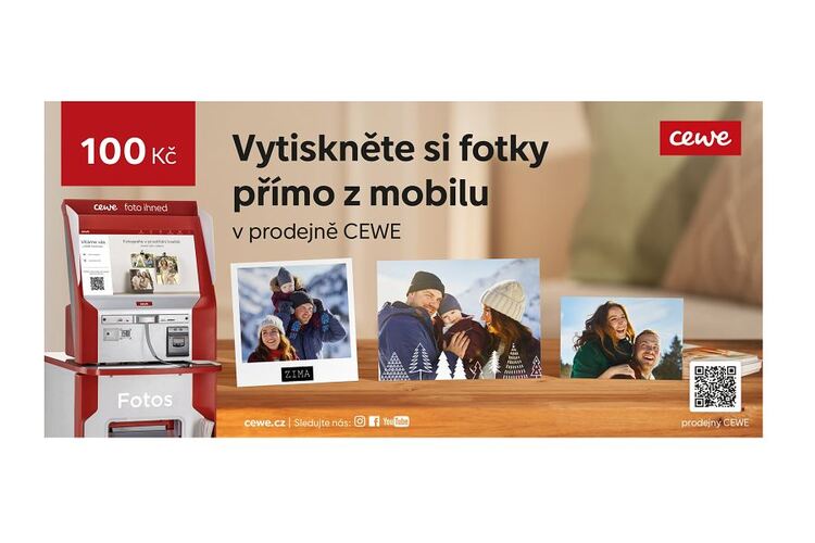 Dárkový poukaz 100 Kč na CEWE FOTO IHNED
