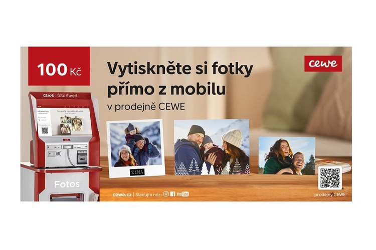 Dárkový poukaz 100 Kč na CEWE FOTO IHNED (samostatně neprodejné)