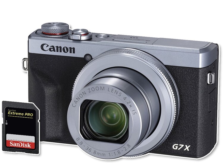 Canon PowerShot G7 X Mark III stříbrný + 128GB karta Extreme PRO