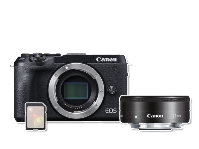 Canon EOS M6 Mark II + EF-M 22mm f/2 STM + 32GB karta