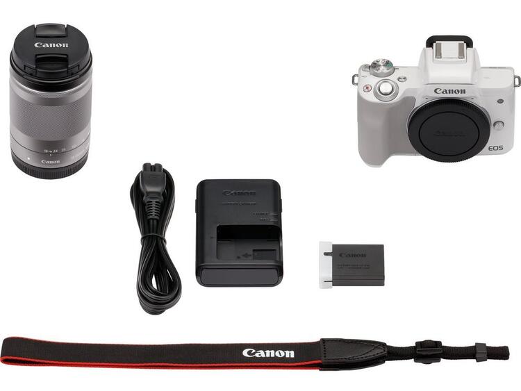 Canon EOS M50 bílý + 18-150mm IS STM