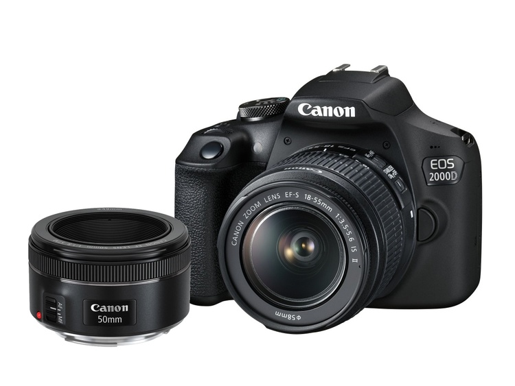 Canon EOS 2000D + 18-55mm IS II + 50mm f/1.8 STM