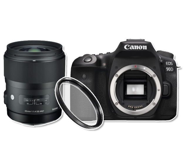 Canon EOS 90D + Sigma 35mm f/1.4 DG HSM ART + UV filtr
