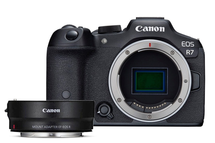 Canon EOS R7 + EF-EOS R mount adaptér
