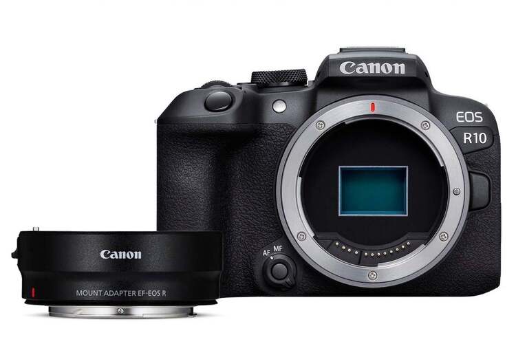 Canon EOS R10 + EF-EOS R mount adaptér