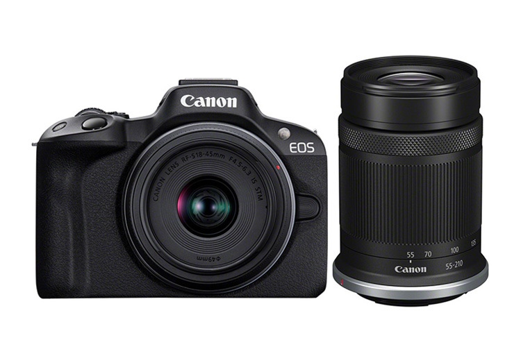 Canon EOS R50 + RF-S 18-45mm IS STM & 55-210mm IS STM - černý
