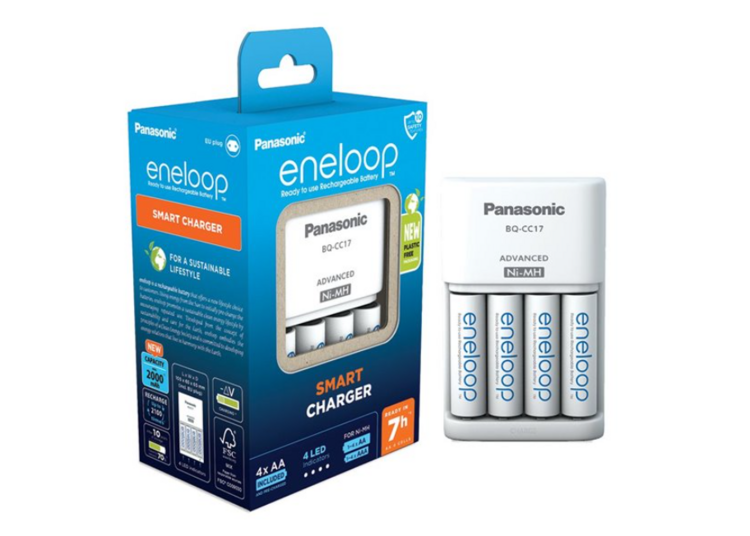 Eneloop SMART nabíječka + 4x AA baterie