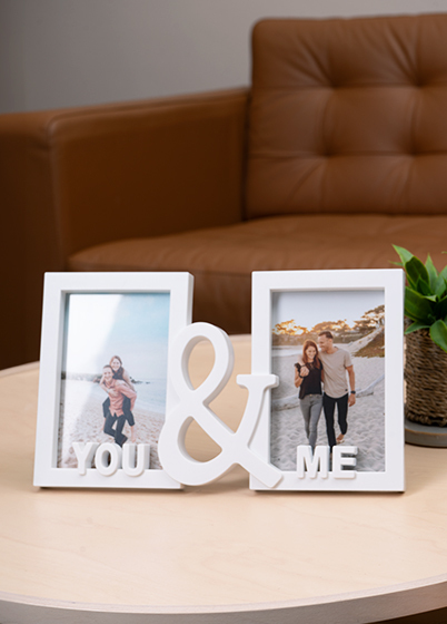 Falc MULTIRÁM - pro 2 fotografie - Bílá, 10x15 x2