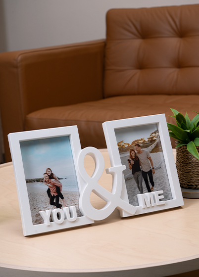 Falc MULTIRÁM - pro 2 fotografie - Bílá, 10x15 x2