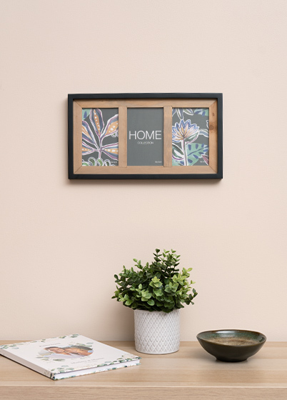 Falc MULTIRÁM - pro 3 fotografie - Černá, 10x15 x3