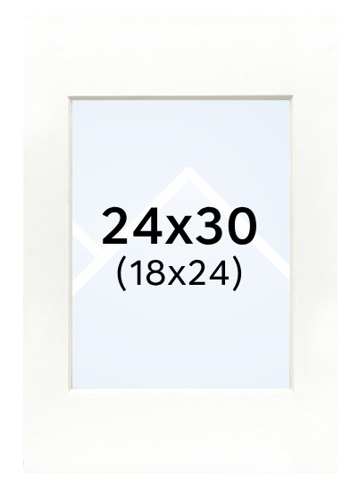 Focus Nordic – pasparta - Bílá, 18x24, 24x30