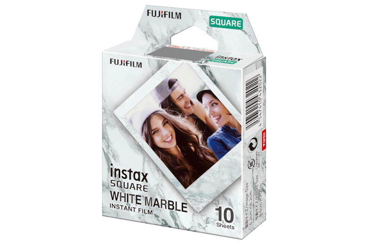 Fujifilm Instax SQUARE Whitemarble Instant Film (10ks)