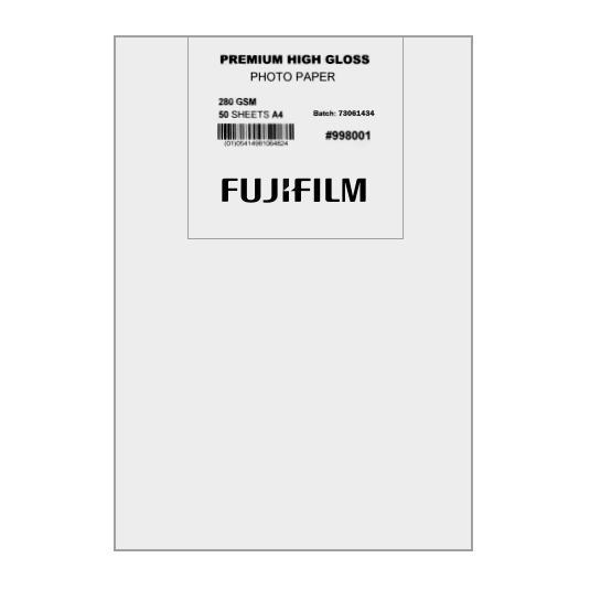 Fujifilm Premium High Gloss (998001) - fotopapír A4, 50 listů, 280gsm