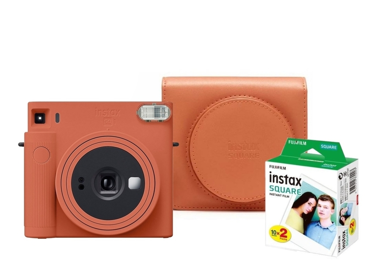 Fujifilm INSTAX SQ1 Terracotta Orange + COLORFILM (20ks) + pouzdro