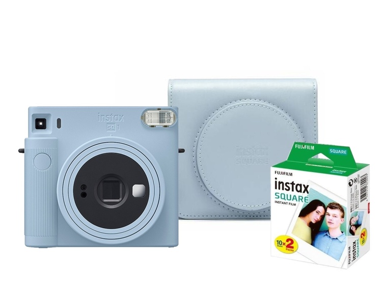 Fujifilm INSTAX SQ1 Glacier Blue + COLORFILM (20ks) + pouzdro
