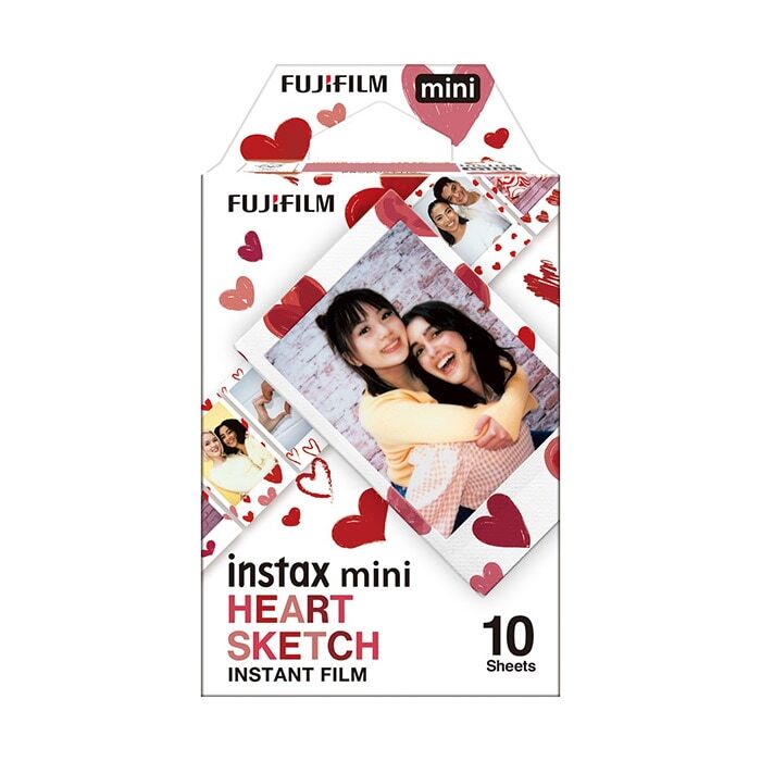 Fujifilm Instax Mini Colorfilm Heart Sketch (10ks)