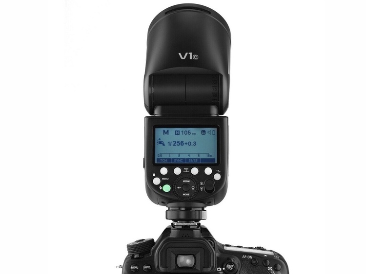 Godox V1-C (Canon) - blesk s kruhovou hlavou a Li-ion baterií