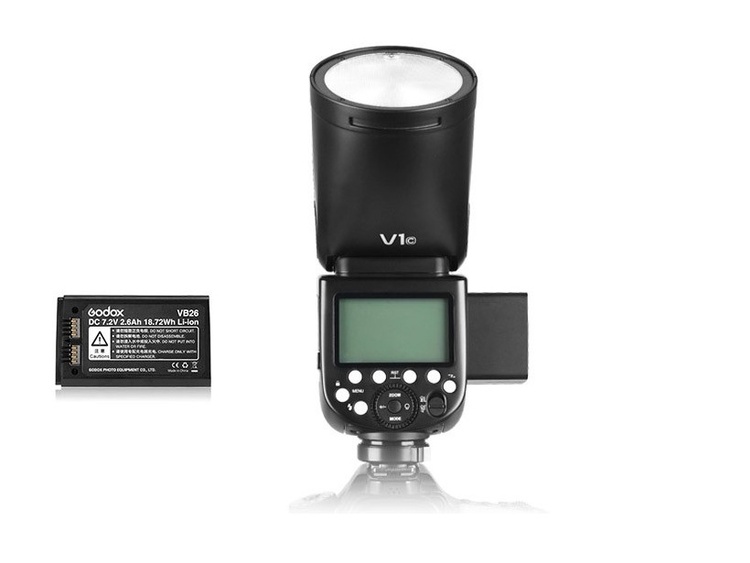Godox V1-C (Canon) - blesk s kruhovou hlavou a Li-ion baterií