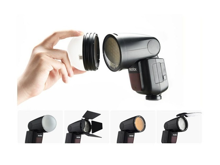 Godox V1-N (Nikon) - blesk s kruhovou hlavou a Li-ion baterií