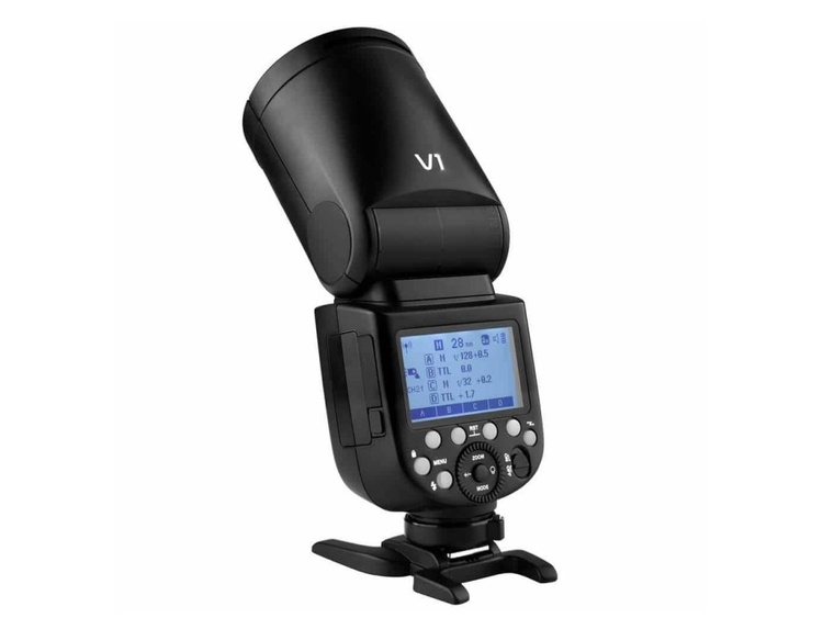 Godox V1-F (Fujifilm) - blesk s kruhovou hlavou a Li-ion baterií