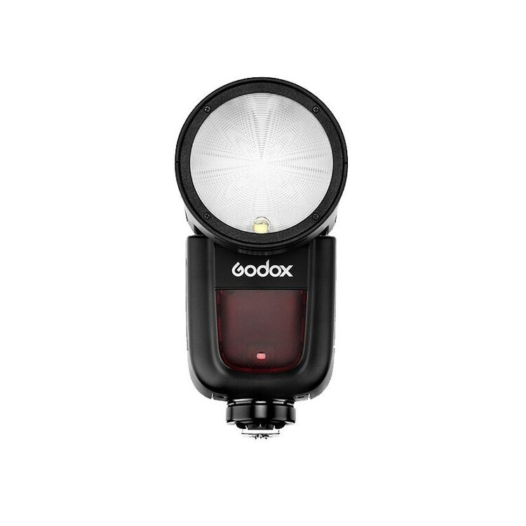 Godox V1-O (Olympus/Panasonic) - blesk s kruhovou hlavou a Li-ion baterií