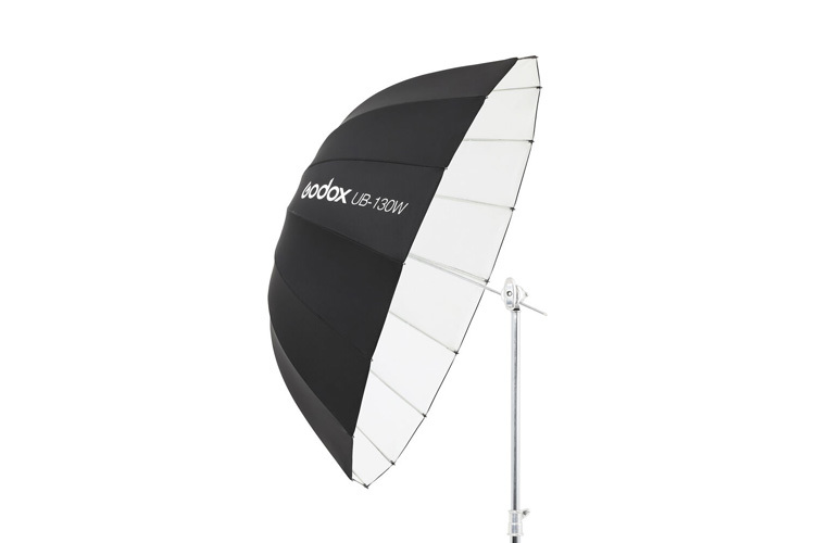 Godox UB-130W - bílý parabolický deštník (130cm)