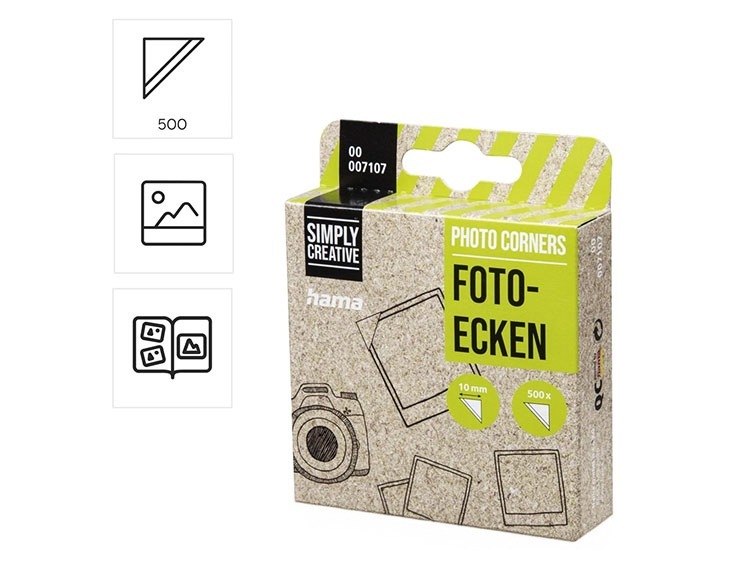 Hama fotorůžky - transparentní, samolepící (500ks)