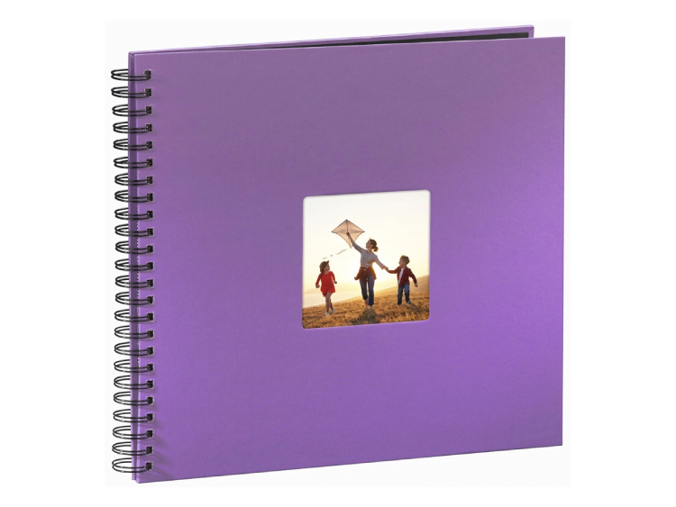 Fotoalbum Hama FINE ART, 50/36x32 - kroužková vazba, lila