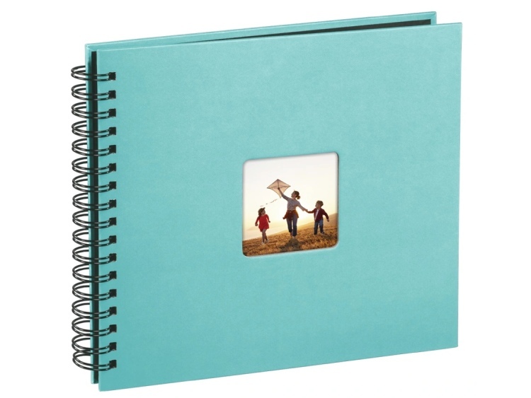 Fotoalbum Hama FINE ART, 50/28x24 - kroužková vazba, tyrkysové
