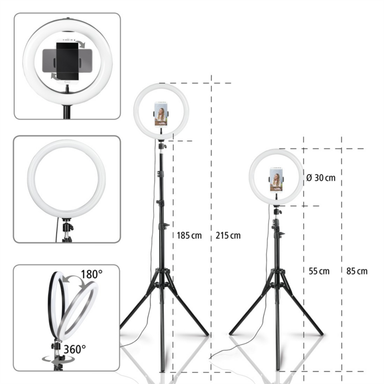 Hama SpotLight Steady 120, kruhové LED světlo 12