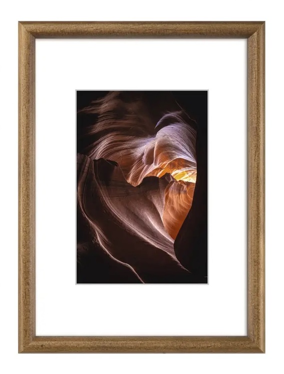 Fotorám Phoenix, dřevěný, hnědý, 10x15cm