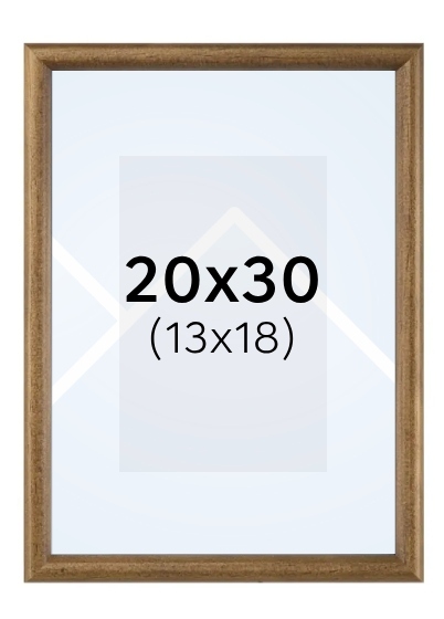Hama PHOENIX - fotorámeček - Hnědá, 13x18, 20x30