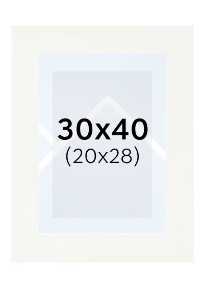 Hama SKARA - fotorámeček - Bílá, 20x28, 30x40