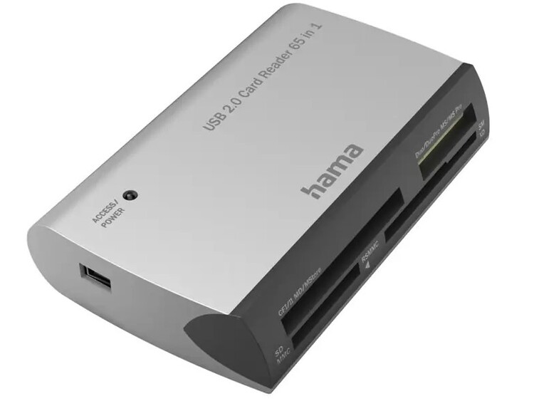 Hama USB čtečka karet All in One, USB-A 2.0, černo-stříbrná