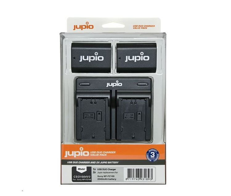 Jupio Set - 2x baterie NP-FZ100 + nabíječka