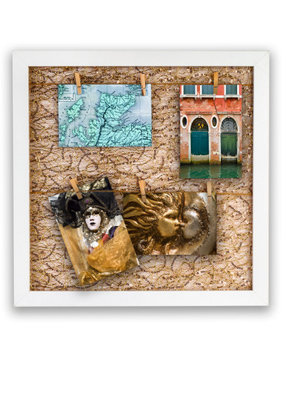 KPH GLITTER GOLD - multirám - Bílá, Univerzální
