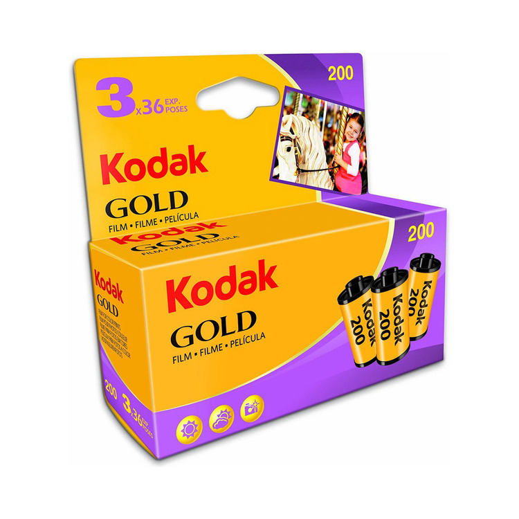 Kodak Gold 200 135/36 (3ks) - barevný kinofilm