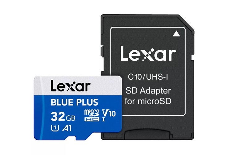 Lexar 32GB microSDHC Blue Plus 100MB/s, UHS-I, A1, V10 + adaptér