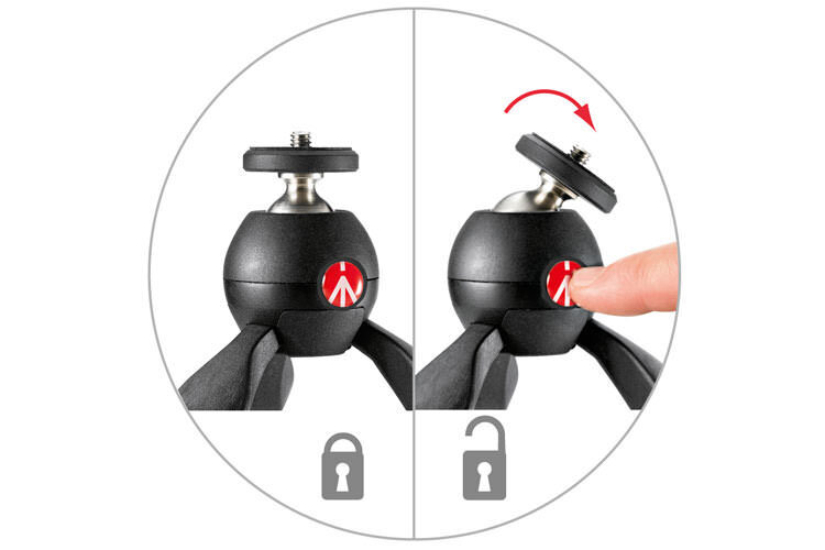 Manfrotto PIXI (MTPIXIMII-B) - mini stativ černý