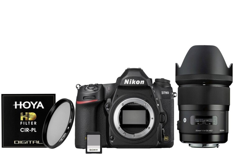 Nikon D780 + Sigma 35mm f/1.4 DG HSM ART + UV filtr + 64GB karta