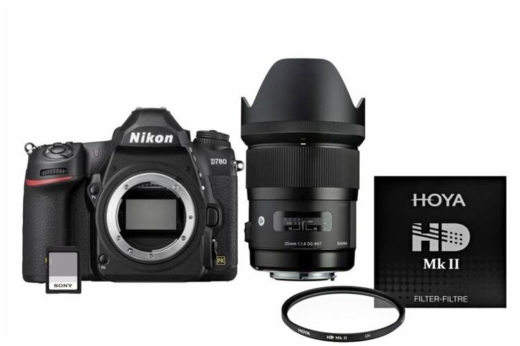 Nikon D780 + Sigma 35mm f/1.4 DG HSM ART + UV filtr + 128GB karta