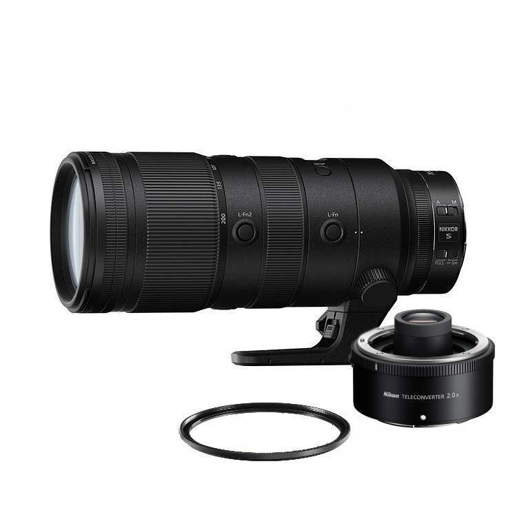 Nikon NIKKOR Z 70-200mm f/2.8 VR S + telekonvertor TC-2x + UV HD filtr