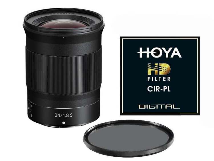 Nikon NIKKOR Z 24mm f/1.8 S + HD CPL filtr