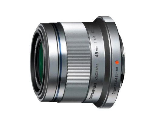 Olympus M.ZUIKO DIGITAL 45mm f/1.8 stříbrný